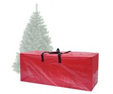 BenefitUSA Aufbewahrungstasche für künstliche Weihnachtsbaum, mit Tragegriffen, 162,9 x 38,1 x 76,2 cm, Rot