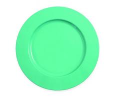 Villa d Este Colors Platzteller, Metall, Hellblau, 33 x 33 x 1.5 cm