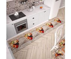 PETTI Artigiani Italiani Teppich für Küche 52x180 cm Frutta Secca