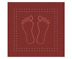 Meusch 4388453005 Wanneneinlage Foot, 36 x 72 cm, rubin
