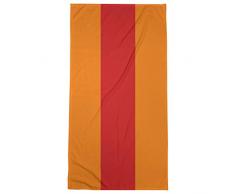 ArtVerse NFS Tampa Bay Football Stripes Strandtuch, Mikrofaser, 36 x 72, Orange und Rot