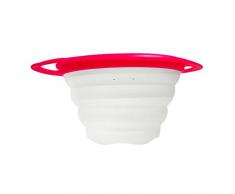 Easy Make KB5091 Abtropfsieb, Silikon, Schwarz/Rot/Grün/Violett, 35 x 27.5 x 11 cm