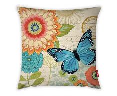 Bonamaison Dekorativ Kissenhülle, Kissenbezug, Zierkissenbezug, Wohnkultur, Für Sofa, Kaffeestube, Größe: 45X45 cm - Entworfen und hergestellt in der Türkei
