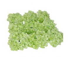 luyue Seide Hortensie Köpfe Künstliche Dekoration Blumen Garten floral Decor, 10 Stück lichtgrün