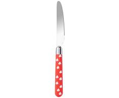 Unbekannt Naif Cuore Dessertmesser, Plastik, rot, 0.1 x 0.1 x 0.1 cm