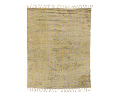 Solo Rugs Boxy marrokkanischer Zottelteppich, handgeknotet Modern 6 x 9 gelb
