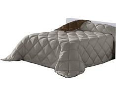 Lucena Cantos - Bettdecke Linie, Faser 400 gr (Schokolade, 235 x 270)