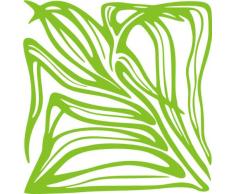 INDIGOS/Wandaufkleber-e63 schöner Rhabarber Blätterwerk Blatt Blüte Blumen Pflanzen Ranke 80x77 cm-gelbgrün, Vinyl, lindgrün, 80 x 77 x 1 cm