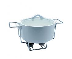 Anitex Kochtopf, Keramik, Weiß, 32 x 32 x 23 cm, 4 Stück