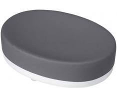 Gedy New mizar Seifenschale, Keramik, grau, 9x12,3x3