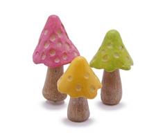 Marshall Home and Garden Glow Mushrooms Dekofiguren aus Kunstharz, Mehrfarbig, 2 x 2 cm
