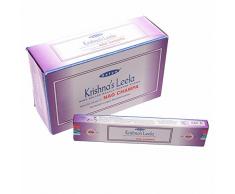 lotusandlime Satya Krishnas Leela Nag Champa Räucherstäbchen, 15 g, Multi, Approx Dimensions: Length 24cm Height 5cm Width 8cm