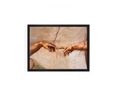 VIVAN Bild auf Glas Druck Kreation Formato Immagine cm 30X40 Mattschwarz