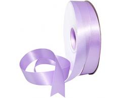 Morex Ribbon 08822/50-430 Double Face Satin Band, Polyester, Helle Orchidee, 7/8x 50 Yd