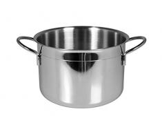 Home Ecopoint Pfanne, Edelstahl 9 Liter, Stahl, 20 cm