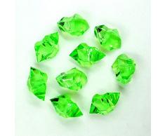 Liying shop Acryl-Eisfels, 2,5 cm Acryl-Kunst-Eiswürfel-Kristalle, Schatz-Edelsteine für Tischstreuer, Vasenfüller, Aquarium, Party-Dekoration, Kunst und Handwerk grün