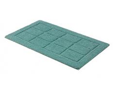 SCHÃNER WOHNEN-Kollektion, Santorin, Badteppich, Badematte, Badvorleger, Design Kachel - hellblau, Oeko-Tex 100 zertifiziert, 55 x 65 cm