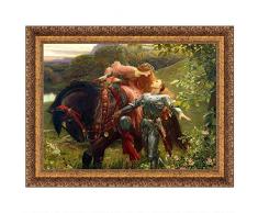 Design Toscano La Belle Dame Sans Merci 1901 Leinwandbild, mittelgroß, Vollfarben