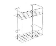 Metaform Rechteckiger Duschkorb aus Edelstahl Mod. Thin Line