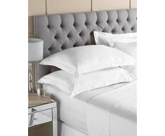 Paoletti Ägyptische Fadenzahl 400 Bettlaken, Einzelbett, weiß