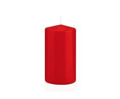 Wiedemann 218354.001 Stumpenkerzen in Cellophan, Wachs, Rot, 13 x 7 cm, 12-Einheiten