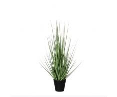 MICA Decorations Gras Plastik Topf d10cm-h53cm Kunstpflanze, PVC, grün, 30 x 30 x 53 cm, 48-Einheiten