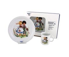 Triptis-Porzellan Hänsel und Gretel Kindergedeck, 3 teilig Kindergeschirr