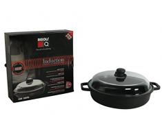 Risolì Kochtopf mit Deckel Induktion 32 cm anthrazit