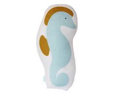 Rubio Hogar Blond Haus Kissen Oktopus, Baumwolle, Türkis, Einzelbett, 30 x 50 x 3 cm