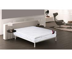 Imperial Komfort Topper viscoeslástico, Polyester, Weiß, Doppelbett, 180 x 135 x 5 cm