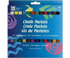 Loew-Cornell Kreide Pastellkreide 24/pkg-Assorted Farben, andere, Mehrfarbig