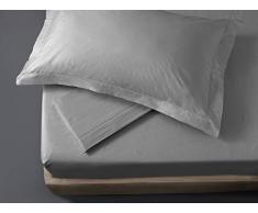 NK HOME ENNEKAPPA1876 COLOR Bettwäscheset für Einzelbett LETTO SINGOLO Grigio Torre