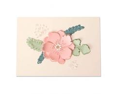 Sizzix Thinlits Stanzschablonen 13 Stk 664363 Pfingstrose Pop-Up, Mehrfarben, Einheitsgröße