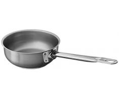 Paderno World Cuisine Grand Gourmet Servierpfanne aus Edelstahl, gewölbt, 1 l 1 3/4QT silber
