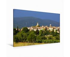 Premium Textil-Leinwand 120 x 80 cm Quer-Format Dorf in der Provence: Lourmarin | Wandbild, HD-Bild auf Keilrahmen, Fertigbild auf hochwertigem Vlies, Leinwanddruck von Reinhard Werner