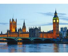 AG Design FTM 0813 London, Papier Fototapete - 160x115 cm - 1 Teil, Papier, multicolor, 0,1 x 160 x 115 cm