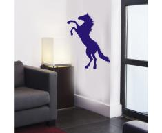 INDIGOS 4052166132916 Wandtattoo W603 Tribal schönes stehendes Pferd Wandaufkleber 80 x 61 cm, blau