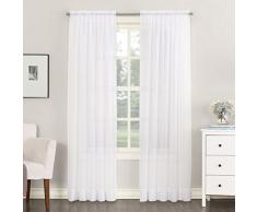 Nr.918 Voile Gardine Emily Sheer Nein. Vorhang aus Voile, transparent, 918 59 x 108 Panel weiß