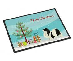 Carolines Treasures Fußmatte, japanischer Chin Weihnachtsbaum, für drinnen und draußen, 45,7 x 68,6 cm, Mehrfarbig