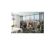 1Wall W4P-NEWYORK-017 New Yorker Skyline durch ein Fenster Wall Mural/Fototapete