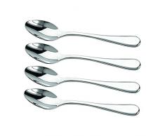 Weis Espressolöffel Set Linio, Edelstahl, Silber, 25 x 10 x 5 cm, 4-Einheiten
