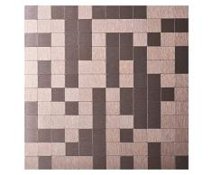 Art3d 30,5 x 30,5 cm schälen und Stick Fliesen Metall Gebürstet Duett Aufkleber 12 X 12 (10 Sheet) Old Kettle