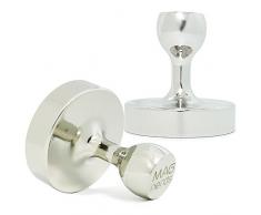 2er Pack Heavy Duty Stahl magnetisch Kleiderhaken mit kratzfestem Schutzhülle Pads, groß Pin Magnete – Ideal für magnetische glassboard, Kühlschrank oder Büro Whiteboard oder Aufhängung schwere Gegenstände