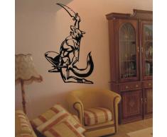 INDIGOS 4052166187022 Wandtattoo w961 Tribal Henker mit Axt FantasieWandaufkleber 96 x 58 cm, schwarz