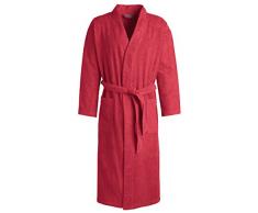 Egeria TOPAS Unisex Bademantel in Kimonoform für Damen und Herren, Größe XL, Farbe China Red