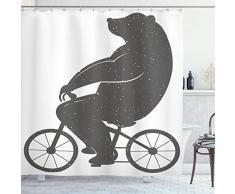 Duschvorhang von ambesonne, Stoff Badezimmer Decor Set mit Haken, Textil, Multi 19, 69W x 75L