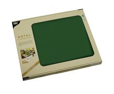 Papstar, 100 Tischsets, Tissue ROYAL Collection 30 cm x 40 cm dunkelgrün, #81899