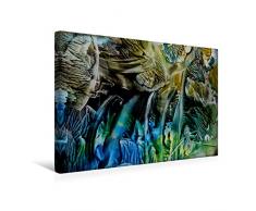 Calvendo Premium Textil-Leinwand 45 cm x 30 cm quer, Dschungel unter Wasser | Wandbild, Bild auf Keilrahmen, Fertigbild auf echter Leinwand, Leinwanddruck: Geheimnisvolle Unterwasserwelt Kunst Kunst