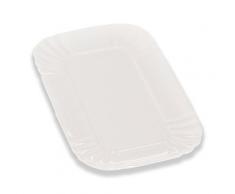 Seletti Tablett aus Porzellan, WeiÃ, 18,5Â x 27Â cm