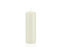 Wiedemann 218111.003 Stumpenkerzen, Wachs, Elfenbein, 15 x 5 cm, 24-Einheiten
